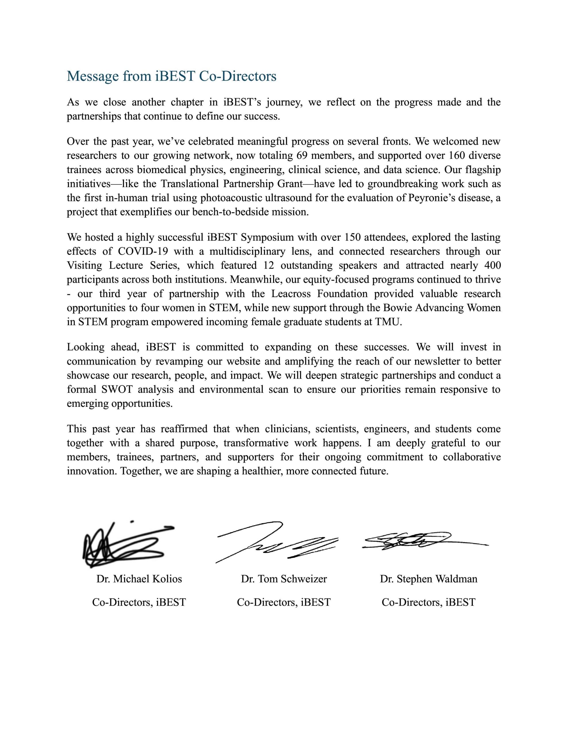 iBEST 2022 Executive Summary