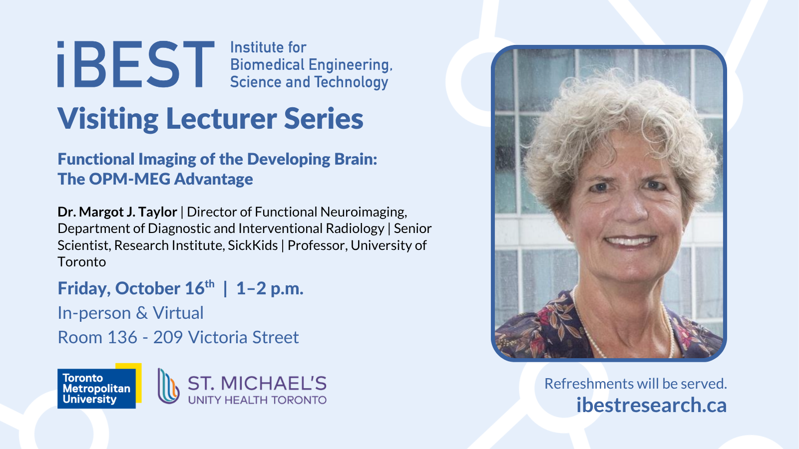 Info poster on Dr. Taylor's visiting lecture